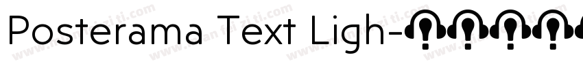 Posterama Text Ligh字体转换